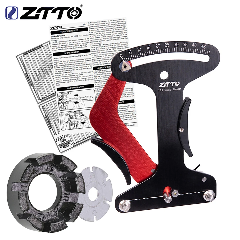 ZTTO CNC Bicycle Tool Tool Spoke Tension Meter pre MTB Coast Bike Color Cooner Spoľahlivý indikátor