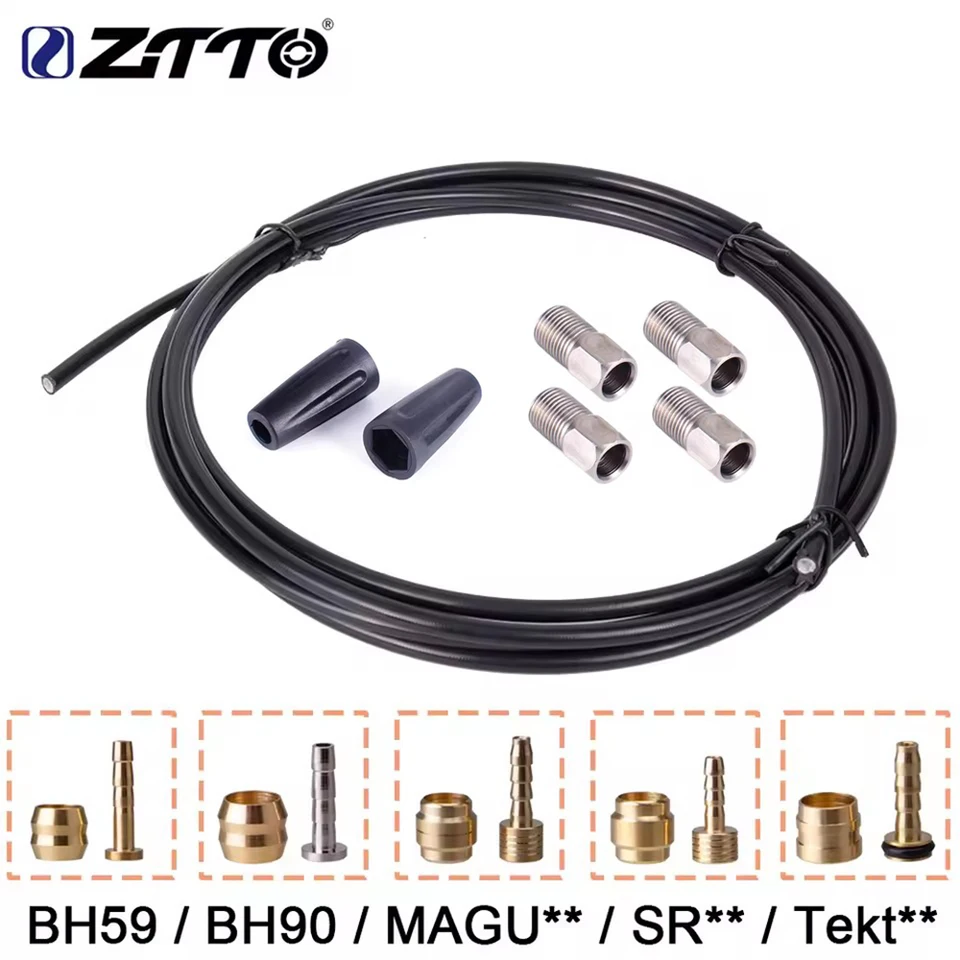 Ztto MTB 2,5 m na bicykli Hydraulická disk brzdová hadica konektor Vložka Olive Kit Bike Olejový kábel Neddle Olive Locking Prut Set BH59BH90