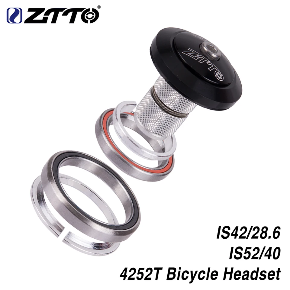 Ztto Mtb Road Bicycle Headset 4252T 42 mm 52 mm CNC 1 1/8 