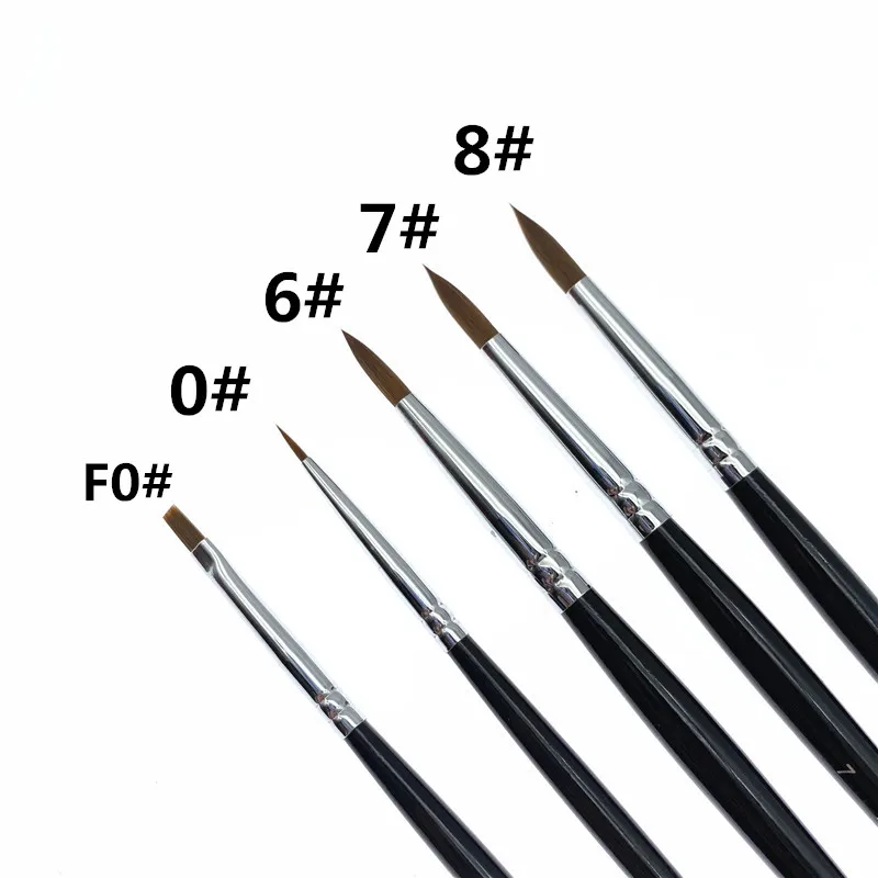 Zubné porcelánové kefové pero F0#, 6#, 0#, 8#, 7#Nástroje zubného technika