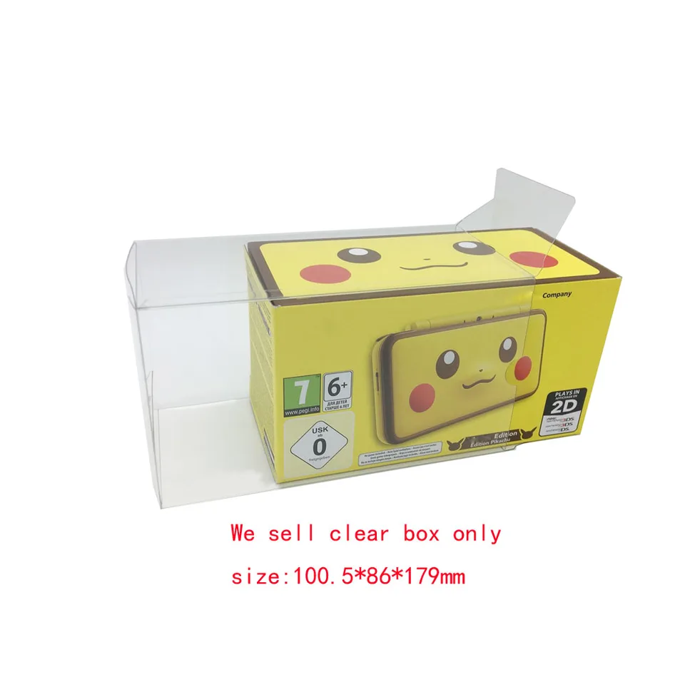 Zuidid Transparent Clear Pet Cover pre new2dsxl pre novú 2DS XL EÚ verzia Limited Edition verzia Storage Display Box puzdro