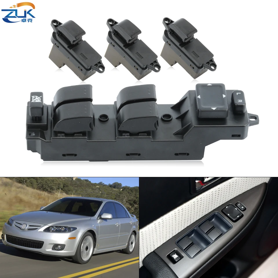Zuk Power Master Window prepínač pre Mazda 6 GG1 2006 2007 2008 2009 2010 2010 2012 2012 2013 2014 2015 Model LHD
