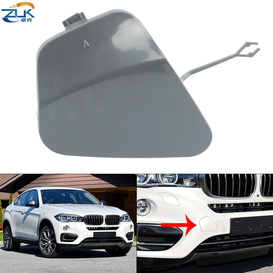 Zuk predného vlečného háčika ozdobná čiapka Klapka 51117422901 pre BMW X6 F16 2015-2019 Neoblelý krycí kryt slín NIE FOT M Edition