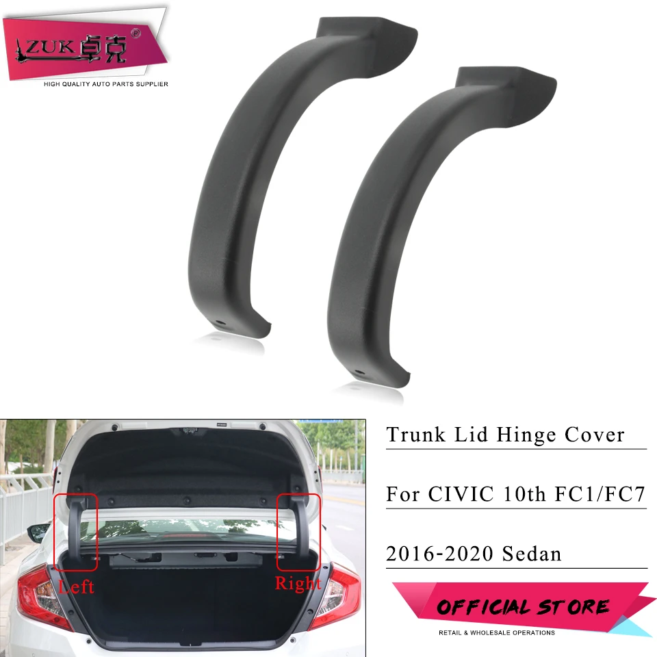 ZUK STYLING TRUNK TRUNK TRUNK TACH TACH GATE ZADNÉ DVERE ORIKOVANIE ORIKOVANIE O ZABEZPEČENSTVO HONDA CIVIC 2016 2017 2018 2019 2020 1020 10. generácie