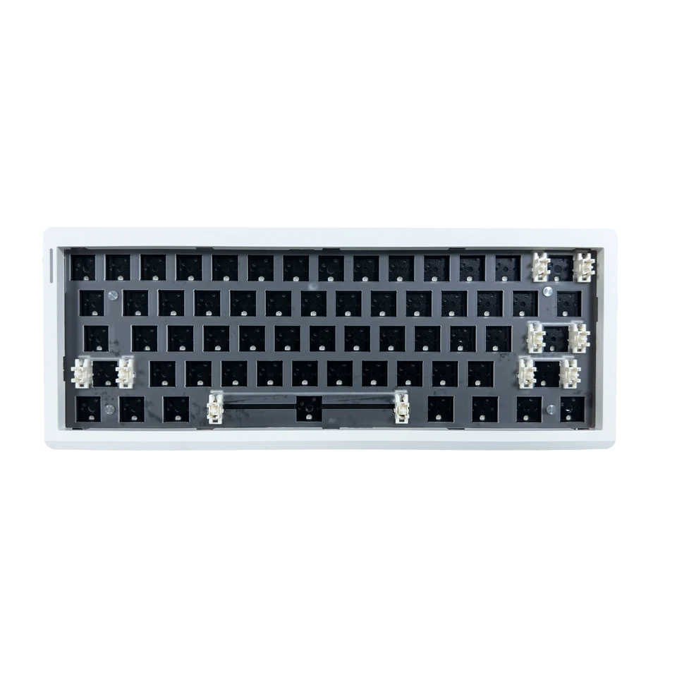 ZUOYA GMK61 Mechanická klávesnica súprava s horúcim vyrezávaným 3-moderným Bluetooth 2.4g Wireless RGB podsvietená klávesnica tesnenia štruktúry tesnenia