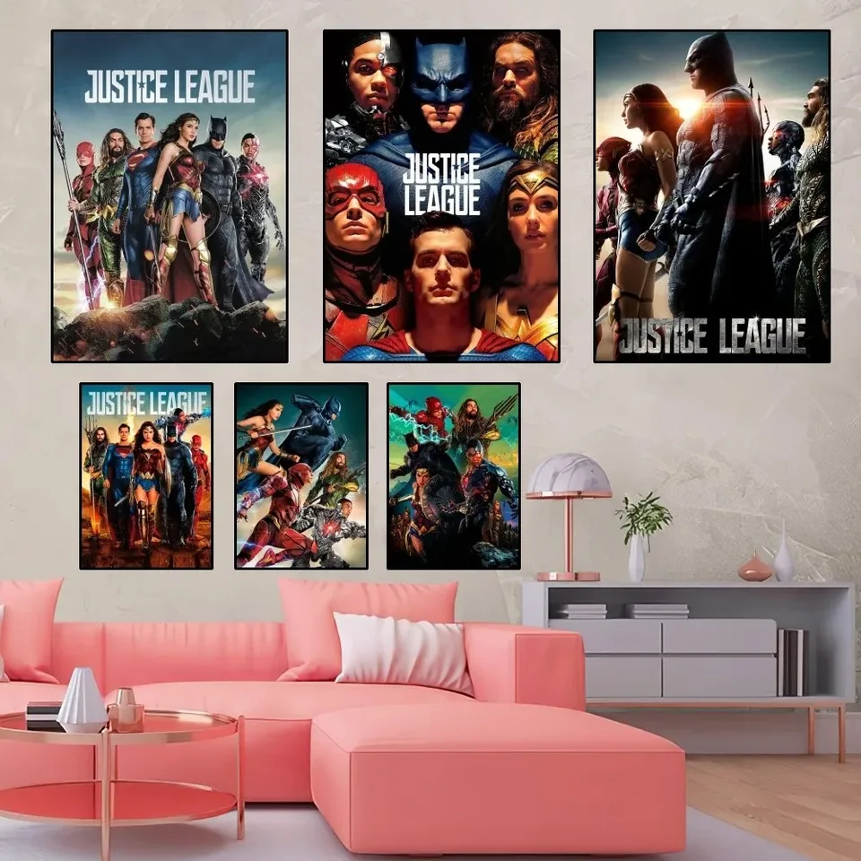 Zviera Kráľovstvo Justice League Plagát Domáca izba dekor obývacia izba Spálňa estetické nálepky na nástenné maľovanie