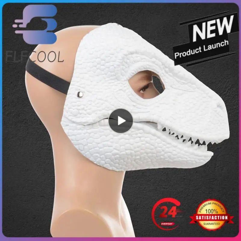 Zvieracie masky ľahko nosia jedinečnú aktivitu Ústa Ústne funkcie skvelé pre Halloweenské večierky Vysoko kvalitný latexový materiál Dinosaurus Mask