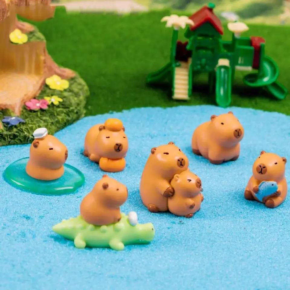 Zvieratá capybara capybara postava hračky Obrázok simulácia simulácia simulácia cabara model kreslený model kreslený model Capybara Zvieratá figúrky