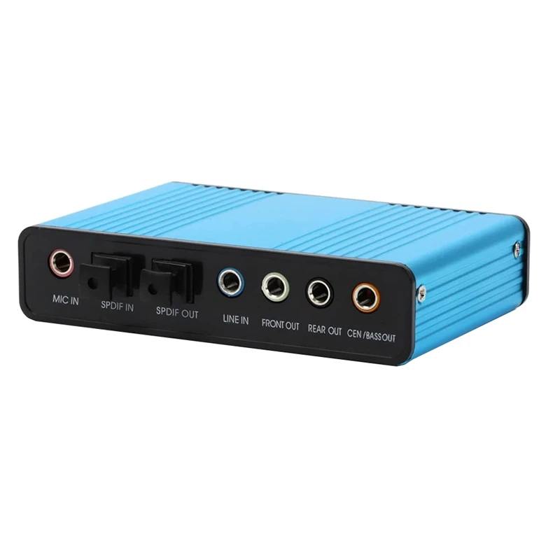 Zvuková karta, 6 -kanálová externá zvuková karta USB 2.0 Externá 7.1 5.1 Adaptér zvukovej karty S/PDIF Audio zvuková karta S/PDIF