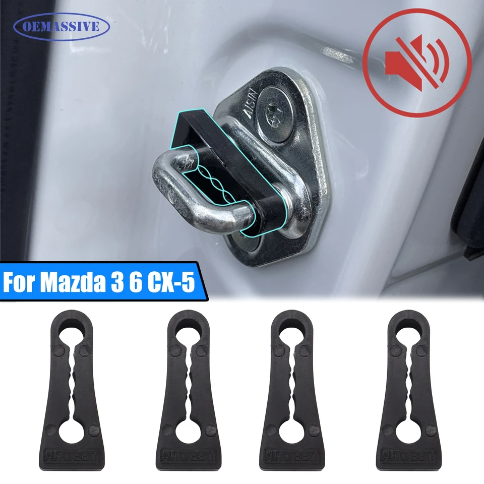Zvukový tlmičový zámok do zámku Buffer pre Mazda 3 6 CX-5 2013-2024 Zastávka SONDOUSON SCREORES DVERE Striker Nepočujúca medzera tesnenie Deaderer