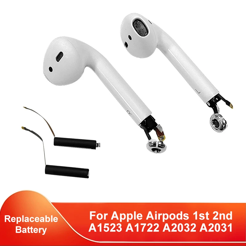 Zváranie zadarmo Vymeňte batériu pre AirPods 1. 2. A1604 A1602 A1523 A1722 A2032 A2031 vzduchové struky 1 2 vymeniteľné batoh GOKY93M