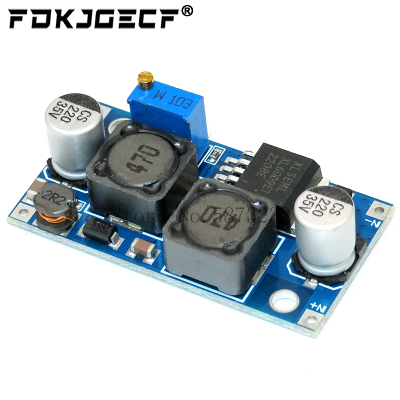 Zvýšenie Buck DC-DC Nastaviteľné kroky nadol prevodníkom XL6009 MODUL SOLÁRNE PODPORA