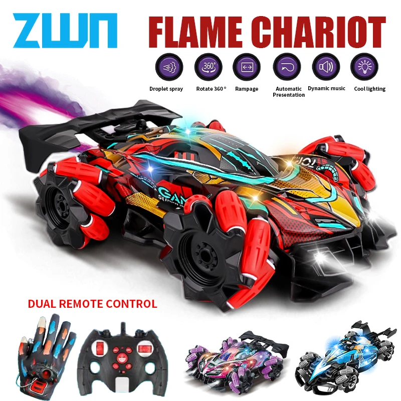 Zwn F1 F2 RC Drift CAR s hudobnými LED svetlami 2.4G Gesta Gesta Radio Radio Radio Radio Radio Control Struck Struka 4WD Elektrické hračky pre deti