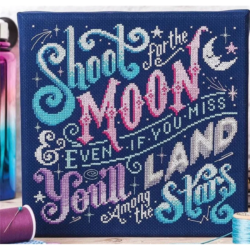 ZZ9166 DIY Homefun Cross Stitch Kit Balíky Počítané súpravy krížového šitia Nový vzor nie je tlačený krížový maľovací set