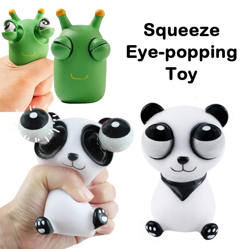 Zábava Funny stláčanie panda pre bábiku Panda Bursting Toy Greading Green hmyz fidget proti stresu pre dospelé deti interaktívne hračky