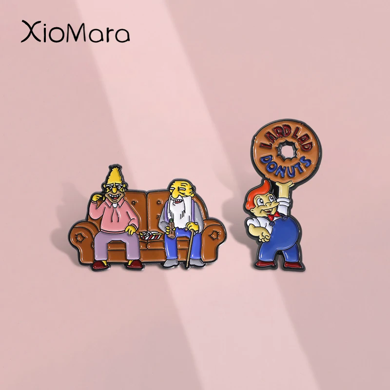 Zábavná bizarná rodinná komédia Animácia Enamel Pin Televízny seriál anime postavy Broš