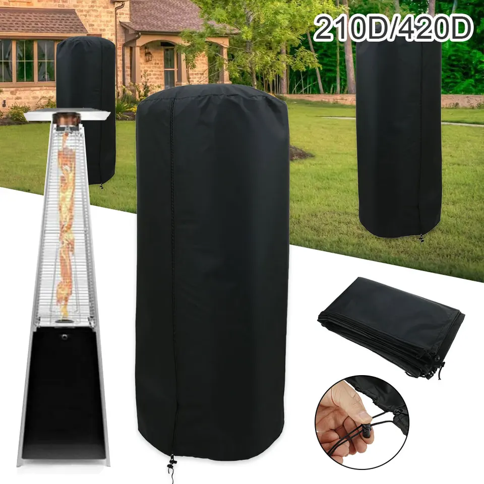 Záhradná veranda ohrievače terasy Canopy Terrace 210D/420D Oxford Dust Cover Outdoor Ohrieč vodotesný chránený nábytok