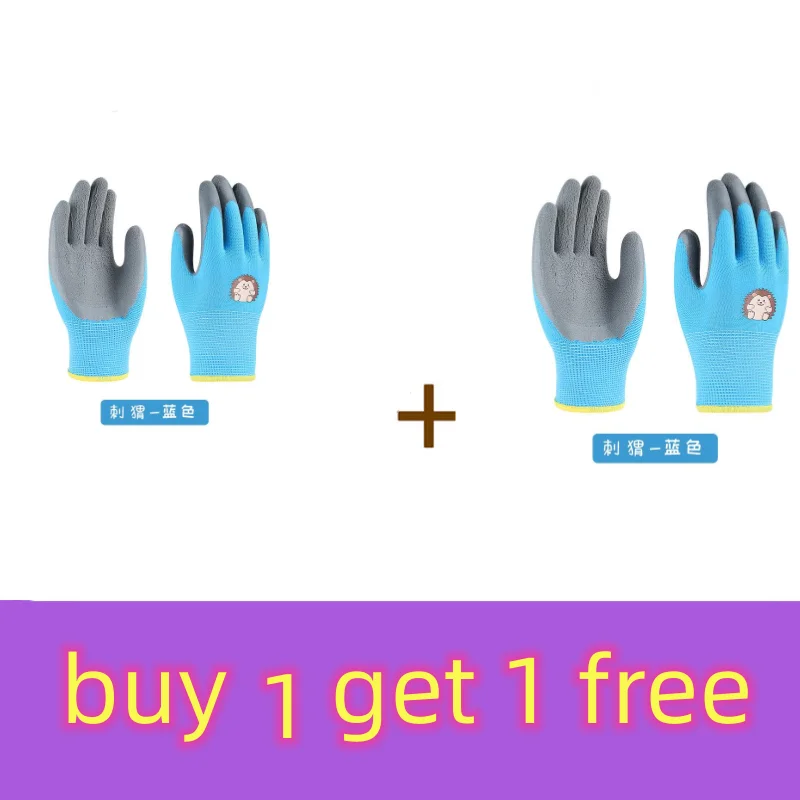 Záhradné rukavice pre deti odolné a nepremokavé záhradné rukavice rukavice 4Pair, nekĺzavé detské bezpečnostné dvorné rukavice rukavice pre chlapcov