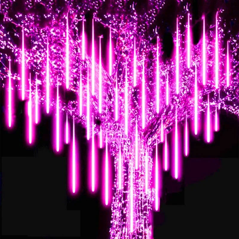 Záhradné svetlo LED meteor sprchové sprcha Light vianočné dekorácie 30/50 cm 8 trubíc EU/US Plug Fairy Light Holiday String Wedding Decor