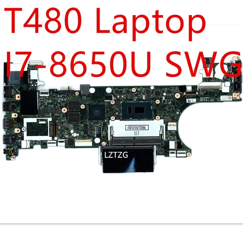 Základná doska pre Lenovo ThinkPad T480 NAPOJEPOP KASICTION I7-8650U SWG MX150 01YU865 01YR342