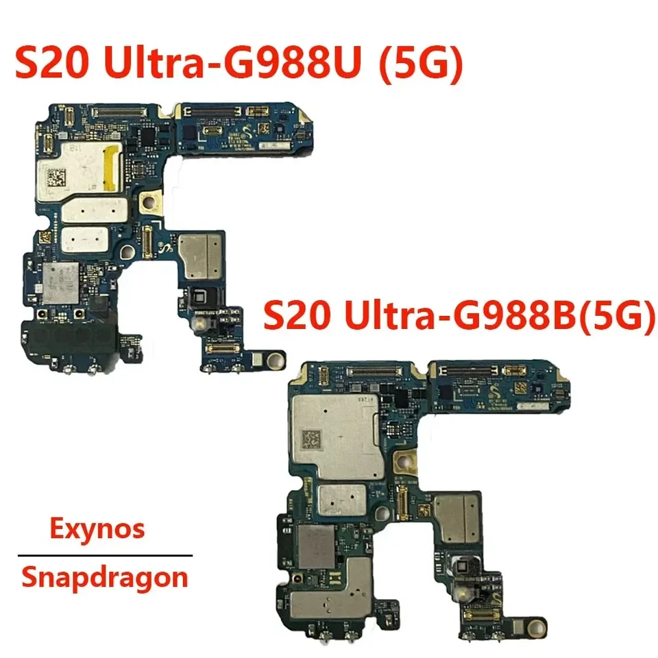 Základná doska pre Samsung Galaxy S20 Ultra G988B G988U G988W G988U1 G988N 5G UNOCKED CLEAN IMEI 128G 256G LOZABLICKÁ LOGICKÁ doska