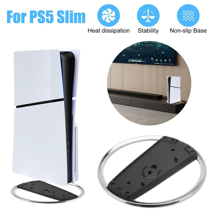Základná konzola pre hernú konzolu pre PS5 Slim Vertikálna protišmyková stojan pre PlayStation 5 Slim Disc Digital Edition Accessory