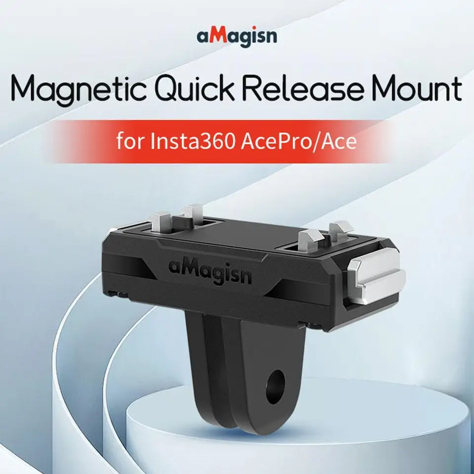 Základná zátvorka magnetického rýchleho uvoľnenia pre Magnetický adaptér ACE ACE pre držiak na koni pre športové fotoaparáty Insta360 ACE Pro Sports Camera