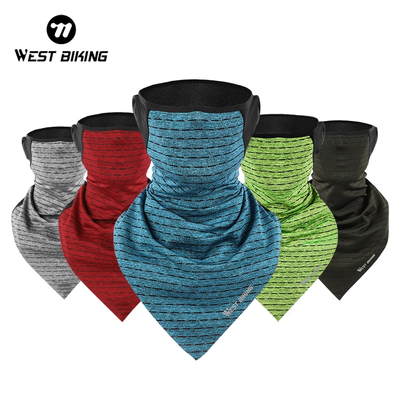 Západná cyklistická maska ​​na cyklistickú masku Cyklistika Running Sport Facemask Priedušná čelenka Bandana Summer anti-UV šály Half Tave Cover Mask