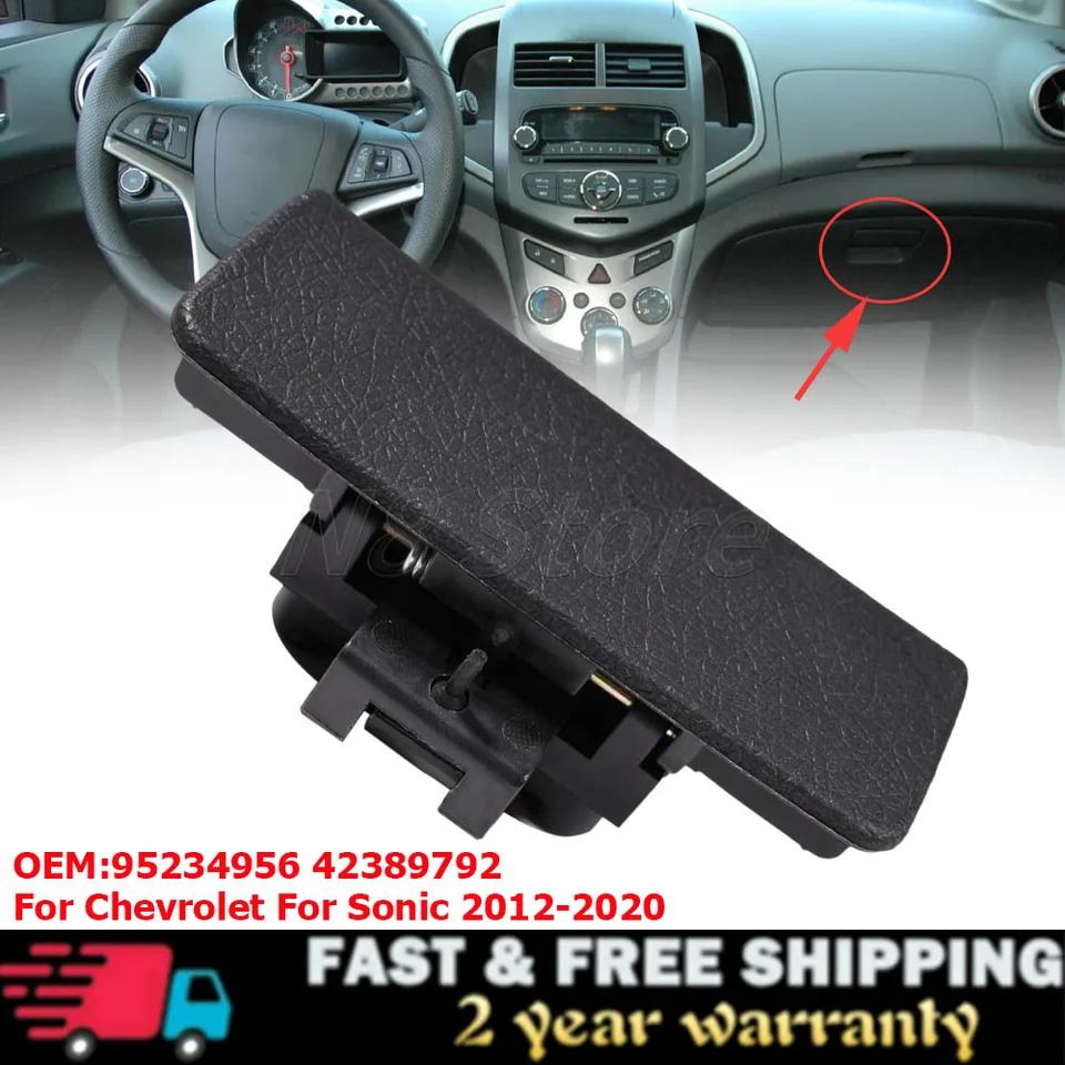 Západná rukoväť na rukavicu pre rukavicu Fit Fit for Chevy Sonic 2012-2020 42389792 95234956 Black Rukaling Box Latch