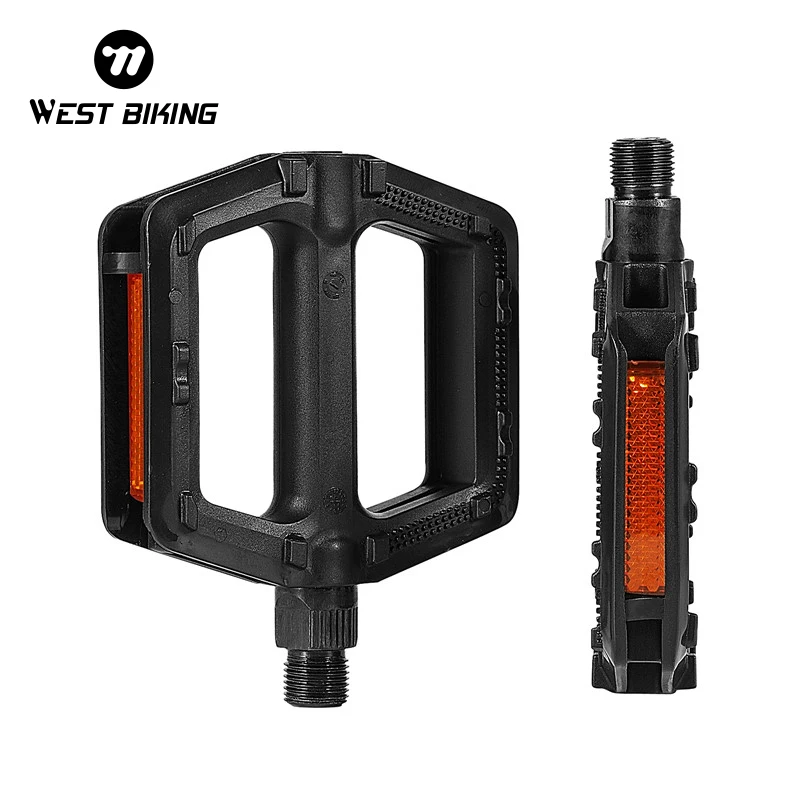 Západné cyklistické bicykle pedále du ložiská ultralight MTB Road Bike Pedals proti skĺznutiu reflexných cyklistických pedálov bicyklov
