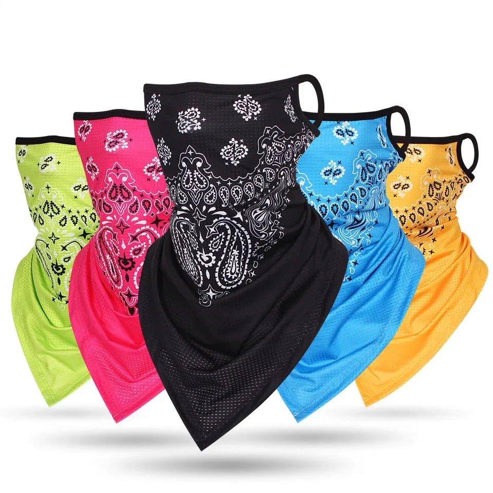 Závesný balaclava paisley krk gaiter trubicová maska ​​cyklistická tvár bandana Windproed Bicycle Face Cover Cover vonkajší bicykel hlavy hlavy