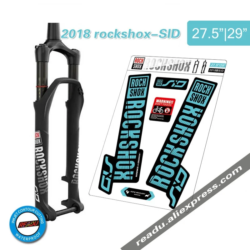 Závodné nálepky na bicykle dekorácie bicyklov predné vidlice nálepky Rockshox Sid Mountain Bike Front Fork Duins