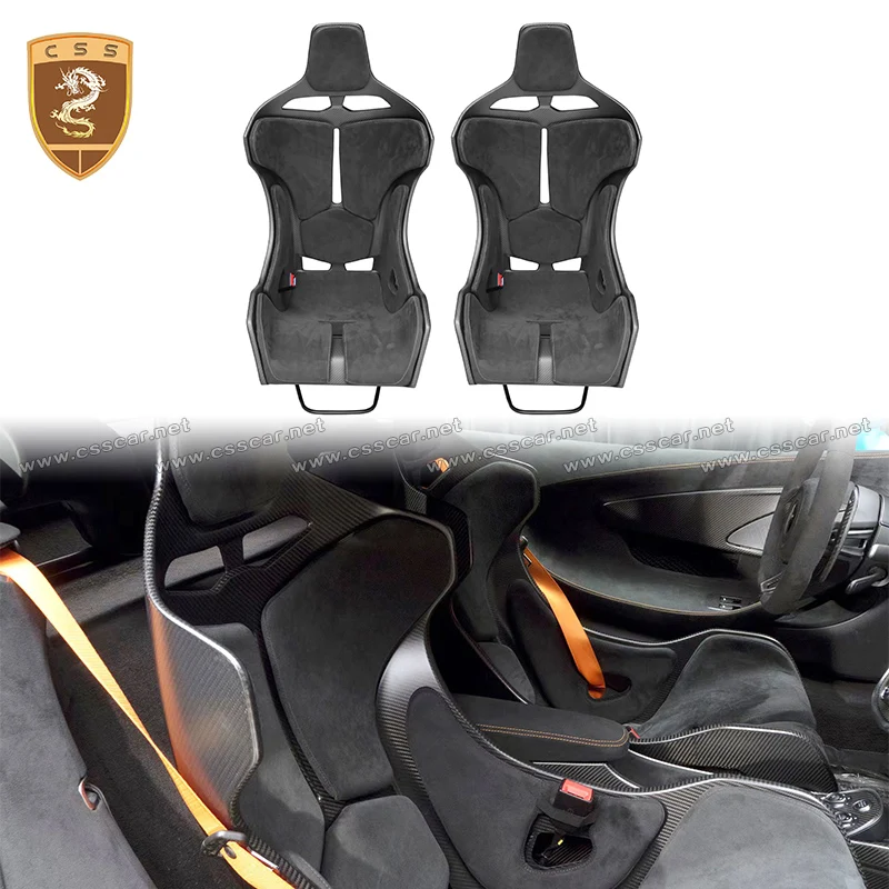 Závodné sedadlá z uhlíkových vlákien pre McLaren 570S-650S-720S-P1 Upravte dizajn Senna Design CAR Interiérové ​​modernizácie vozidiel Príslušenstvo