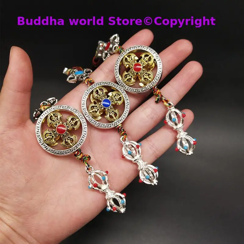 Ázijská budhistická amuletová vrecková stena auta Požehnajte bezpečné zdravie veľa šťastia mantra modlitba Vajra Buddha prívesok ochranný talisman