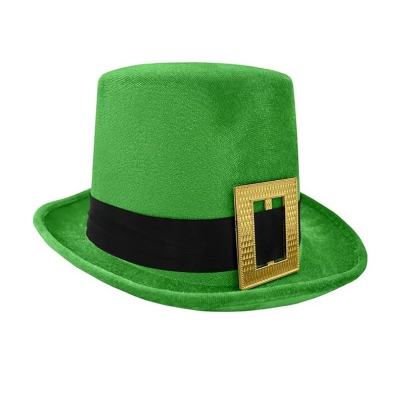 Írsky národný deň vysoký klobúk Stpatricks Day Rodinné stretnutie večierok klobúk T8NB