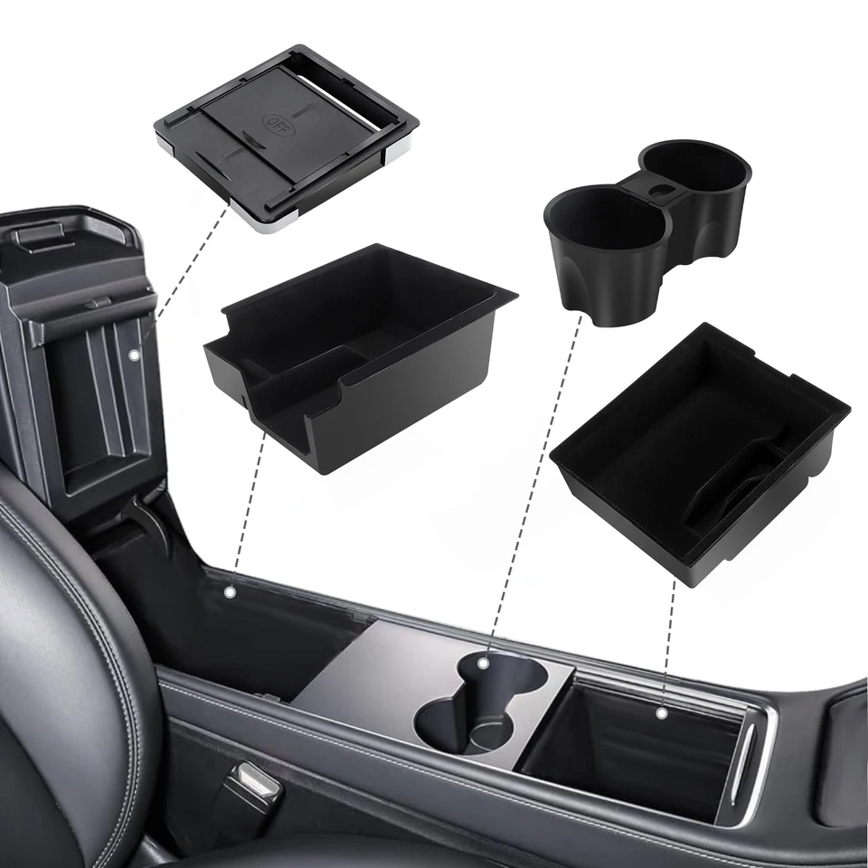Úložný box automobilu pre Tesla Model y 3 stredná konzola podnosy lakťové opierky skryté boxové zásobníky držiak pod držiak pod sedadlom