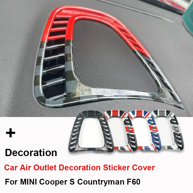 Únia Jack CAR Klimatizácia výstupný výzdobový nálepka Cover pre Mini Cooper S JCW Countryman F60 Automatické príslušenstvo