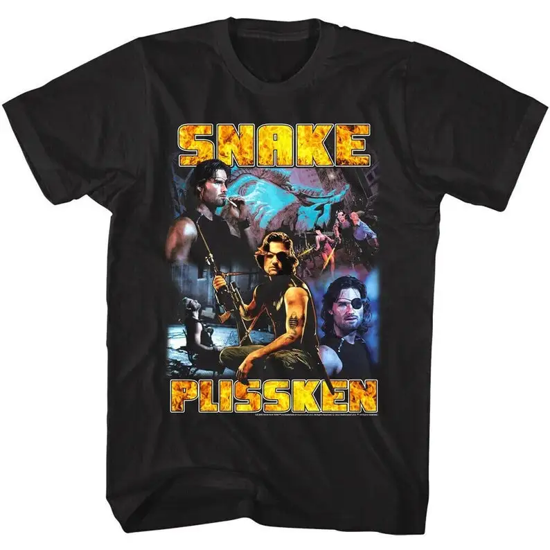 Únik z newyorského tričku Snake Plissken Action Scene Scegon Tees
