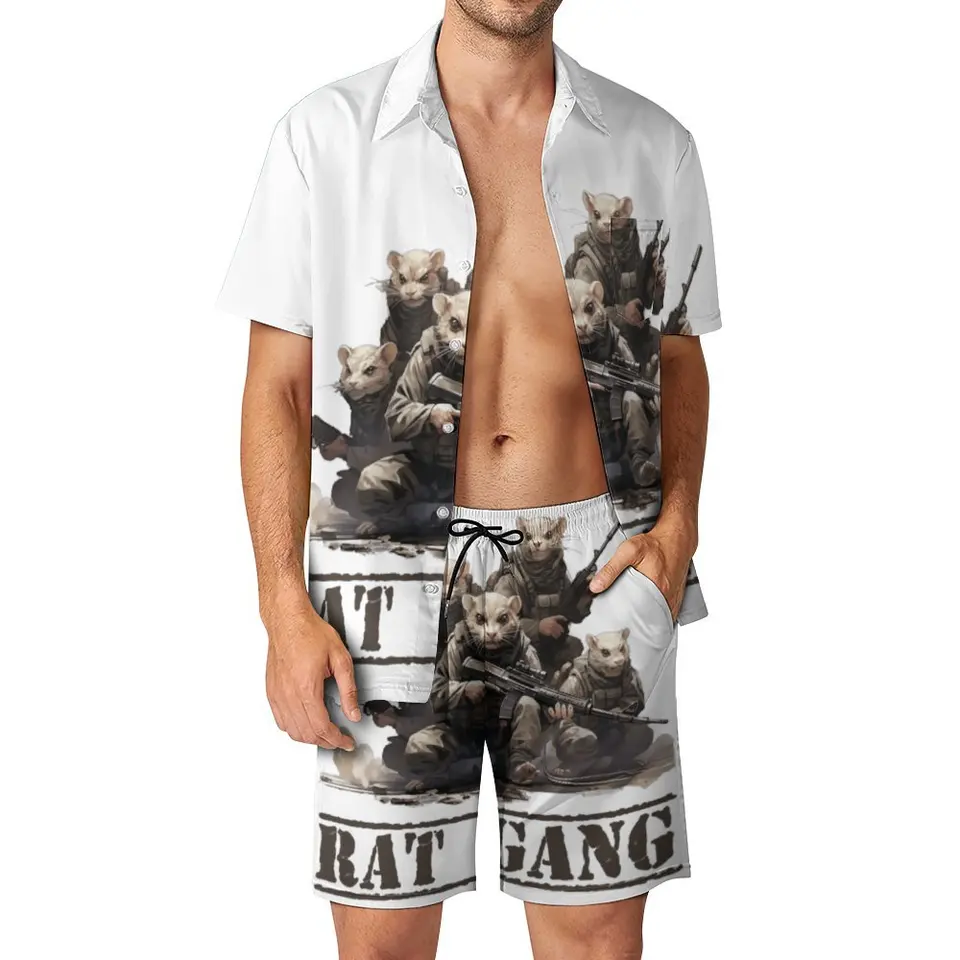 Únik z Tarkov Rat Gang Running Men's Beach Cuil Grafické chladné 2 kusy súradnice vysokej triedy