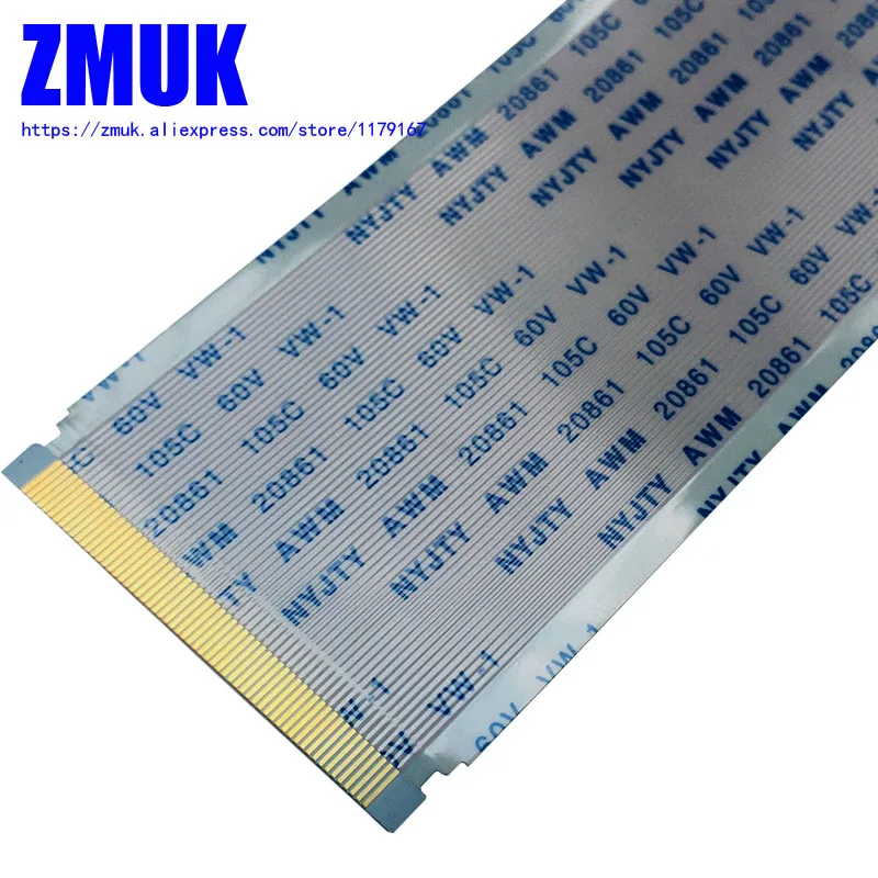 Úplne nový 60 68 80 96pins LVDS Ribbon FFC kábel AWM 20861 20706 105C 60V VW-1