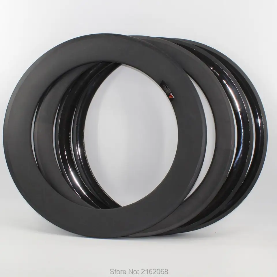 Úplne nový 700C 38 50 60 88 mm cestný bicykel 3k UD Plné kolesá na bicykli uhlíkových vlákien uhlíkový trubicový klinický kliner bezdušové ráfiky 23 alebo 25 mm