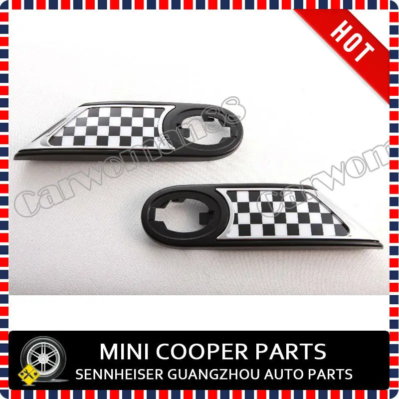 Úplne nový ABS Material UV chránený šekový štýl Side Scuttles pre Mini Cooper R55 R56 R57 R58 R59 (2 ks/set)