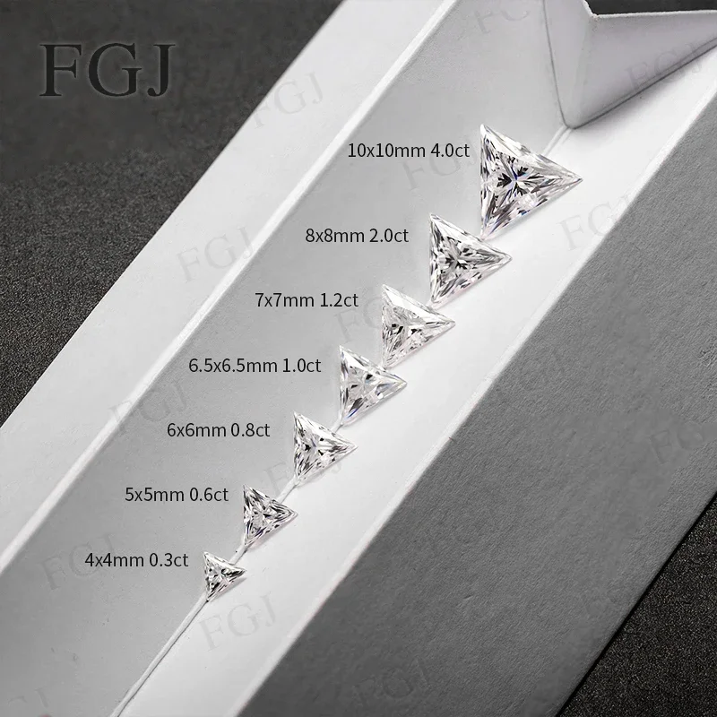 [Úplne nový] Moissanit Diamond D Color Diamond D Color Brilantný strih 3x3mm-11x11mm Certifikovaný voľný drahokamový korálky s certifikátom GRA