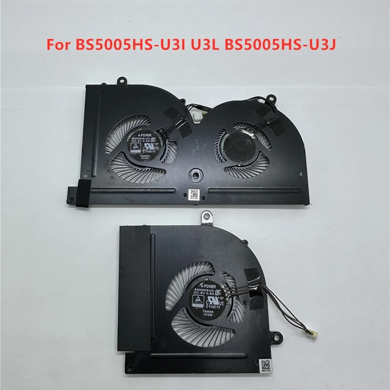 Úplne nový originálny notebook CPU GPU chladiacich fanúšikov pre MSI BS5005HS-U3I BS5005HS-U3L BS5005HS-U3J