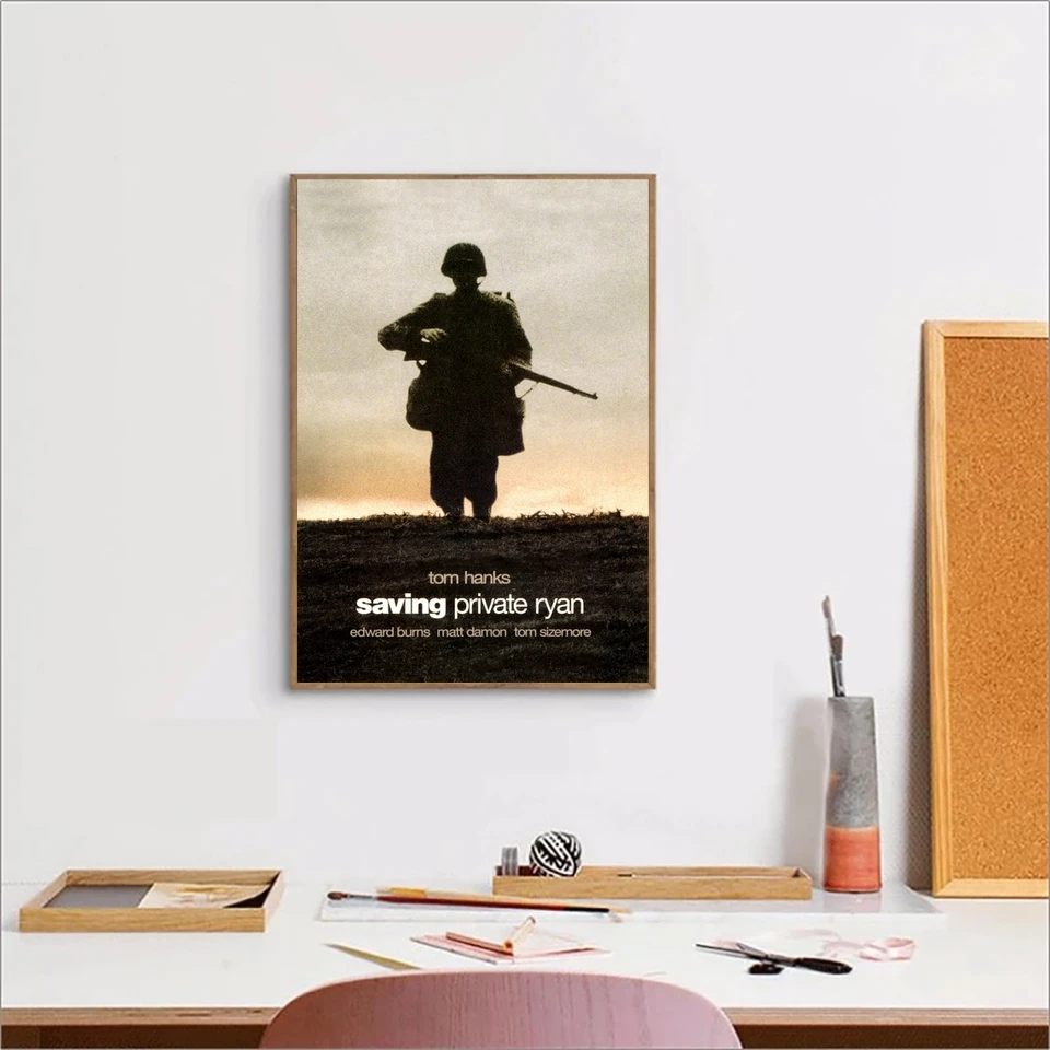 Úspora súkromného filmu Ryan Movie Plagát Cover Canvas Print Custom Plagát Domáca dekorácia nástenná maľba (bez rámu)