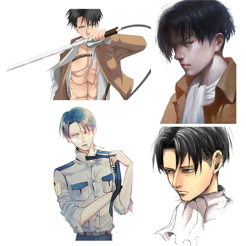 Útok na nálepky Titan Decal Levi Ackerman Anime Strepka na stenu na bicykli motocykla chladnička prilba pre laptop pre laptop