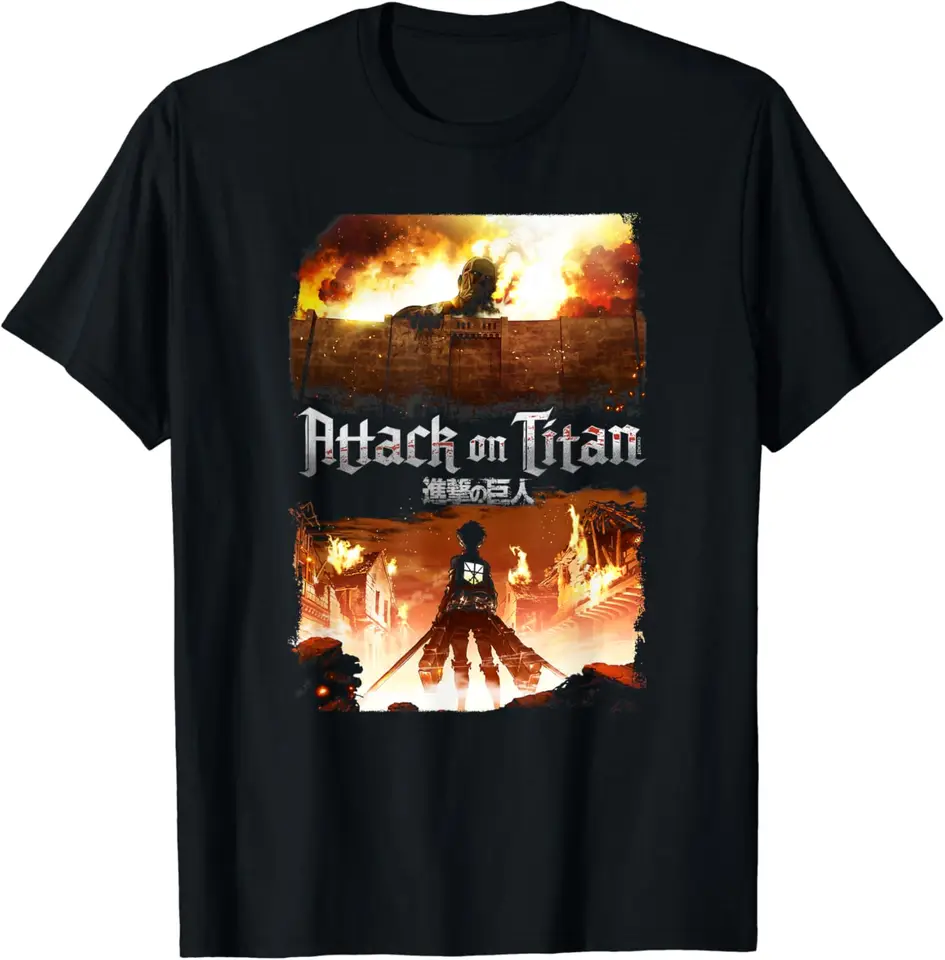 Útok na Titan Keyart Tričko s krátkym rukávom Tops Tops Cotton Print Tshirts