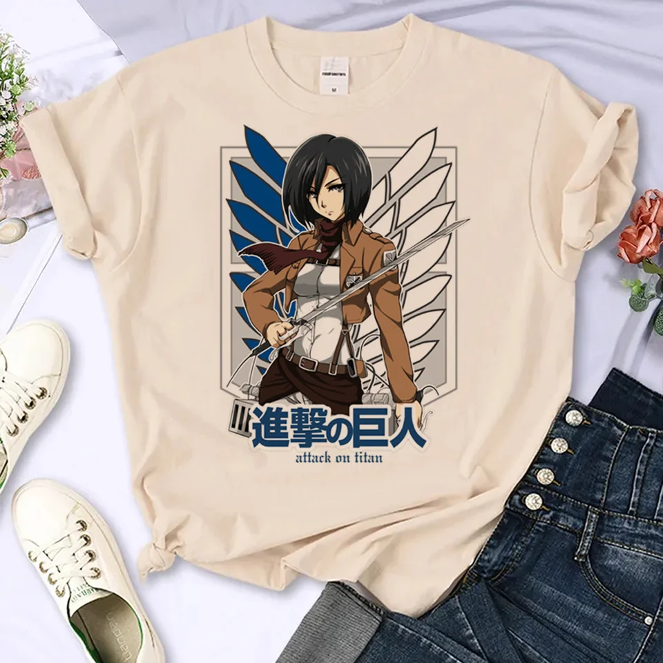 Útok na Titan Tričko Ženy anime top girl japonské odevy na streetwear odev