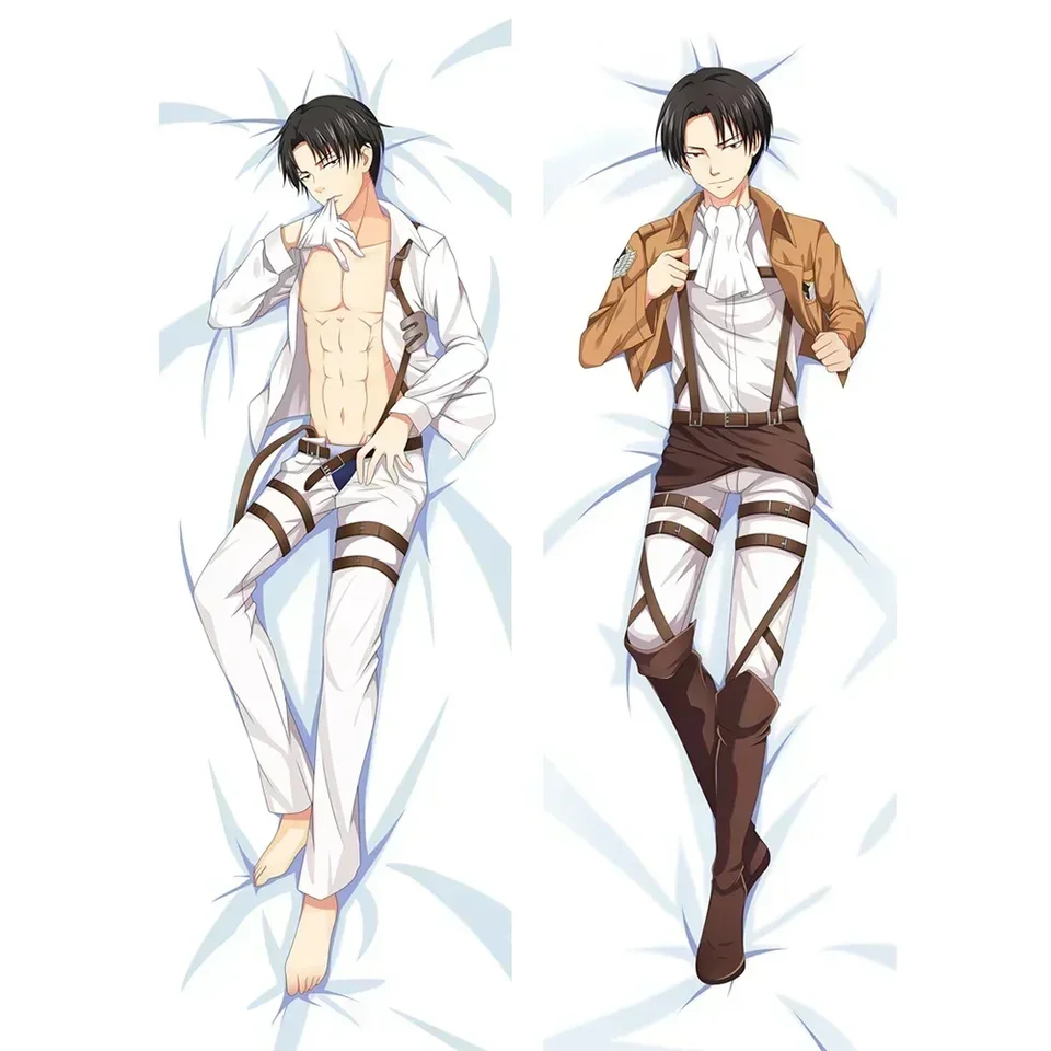 Útok na vankúš Titan Anime vankúš Eren Jaeger Dakimakura waifu otaku dekoratívne podstielky shingeki no kyojin levi vankúš