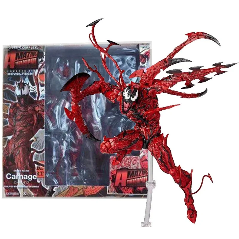 Úžasné Yamaguchi Carnage Venom Spider Man Marvel Legends akčná figuálna figúrka kĺbová zmena socha tváre Model Model pre deti pre darček pre hračky